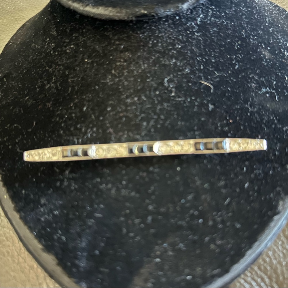 Vintage Art Deco Mid Century Modern SilverTone Pin